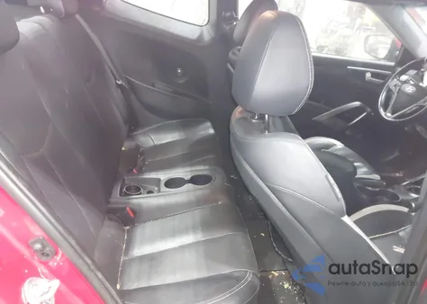 2014 Hyundai Veloster Turbo W/Black z USA, uszkodzony, nr VIN KMHTC6AE9EU206883